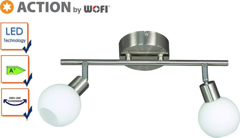 ACTION-WOFI---BARRA-LED-NOIS-2-LUCI-46,5CM-5W-400LUM-NICKEL-SATINATO