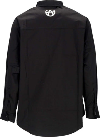 ACUPUNCTURE-Camicia-Manica-Lunga-Uomo-Devil-Hands-Shirt-Black-da-uomo