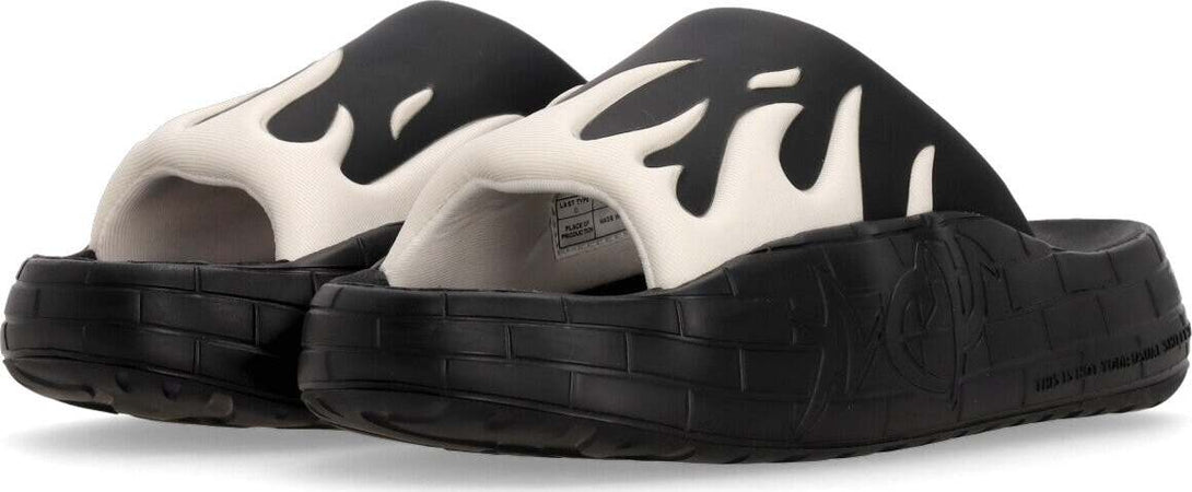 ACUPUNCTURE-Ciabatte-Uomo-Nyu-Slide-White/black-da-uomo