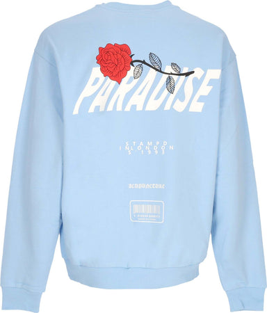 ACUPUNCTURE-Felpa-Leggera-Girocollo-Uomo-Acu-Crewneck-Baby-Blue-da-uomo