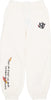 ACUPUNCTURE-Pantalone-Tuta-Leggero-Uomo-Flamed-Logo-Pants-White-da-uomo