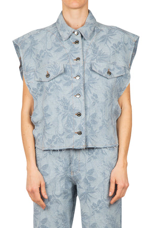 SO ALLURE So Allure - Gilet - 450047 - Fantasia Azzurro da donna