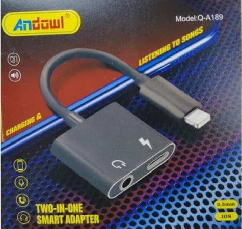 Adattatore 2in1 Q-a189 Lightning Maschio A Type-c Aux3,5mm Femmina Cuffie Ricarica Elettronica/Cellulari e accessori/Accessori/Cavi e adattatori/Cavi Lightning Trade Shop italia - Napoli, Commerciovirtuoso.it