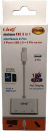Adattatore 8 Pin Lettore Schede Memoria Otg 3in1 Lightning + 2 Usb Femmina Ith488 Elettronica/Cellulari e accessori/Accessori/Cavi e adattatori/Cavi Lightning Trade Shop italia - Napoli, Commerciovirtuoso.it