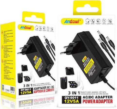 Adattatore Alimentazione 3in1 Ac/dc 12v 5a Alimentatore Universale Qy-9011 3 Spine Elettronica/Informatica/Accessori/Accessori per PC portatili/Caricabatterie e docking station/Caricatori e alimentatori Trade Shop italia - Napoli, Commerciovirtuoso.it
