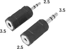 Adattatore-Audio-Jack-3,5mm-Maschio-a-Jack-2,5mm-Femmina-+-Jack-3,5mm-Femmina-a-Jack-2,5mm-Maschio-Zorei