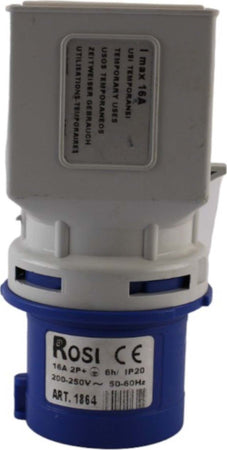 Adattatore-Cee-industriale-2P+T-16A-/-2-Prese-bipasso-Rosi