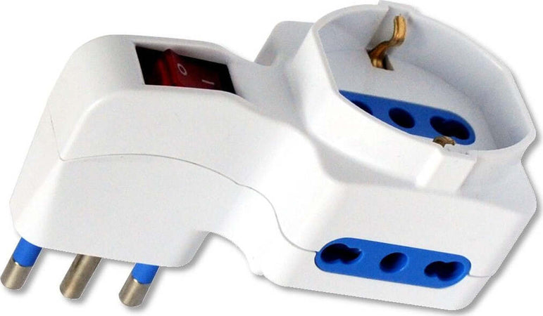 Adattatore-con-2-Prese-Bipasso-e-1-Bipasso/Schuko-con-Spina-16A-Techly