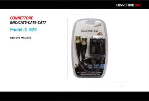 Adattatore Connettore Bnc Cat5-cat6-cat7 2 Bnc Maschio Per Telecamera Maxtech C-020 Elettronica e telefonia > Accessori Audio e Video > Adattatori Video Trade Shop italia - Napoli, Commerciovirtuoso.it