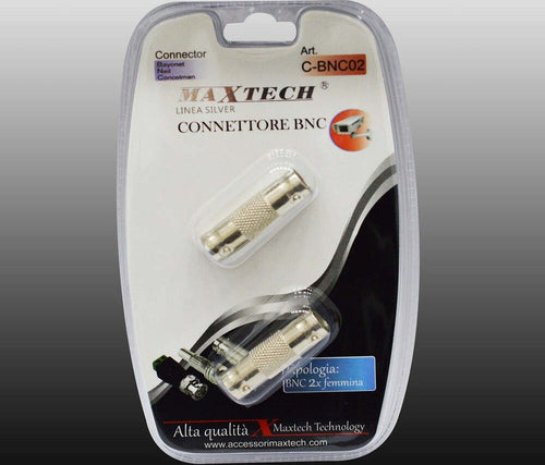 Adattatore Connettore Bnc Femmina Cavo Videosorveglianza Antenna Maxtech C-bnc02 Elettronica e telefonia > Accessori Audio e Video > Cavi Audio e Video Trade Shop italia - Napoli, Commerciovirtuoso.it