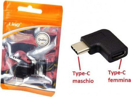Adattatore Connettore Da Type-c Tipo C Maschio A Type-c Femmina Ad Angolo Tpc-2205 Elettronica/Informatica/Accessori/Adattatori/Adattatori USB a USB Trade Shop italia - Napoli, Commerciovirtuoso.it