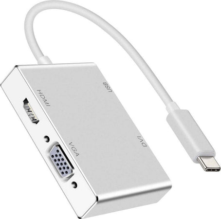 Adattatore Convertitore Audio Video 4in1 Da Type-c A Vga Hdmi Dvi Usb3.0 Tpc-444 Elettronica/Informatica/Accessori/USB Hub Trade Shop italia - Napoli, Commerciovirtuoso.it