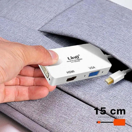 Adattatore Convertitore Da Mini Displayport 3in1 A Vga Hdmi Dvi Proiettori Mdp-443 Elettronica/Informatica/Accessori/Cavi e accessori/Cavi/Cavi VGA Trade Shop italia - Napoli, Commerciovirtuoso.it