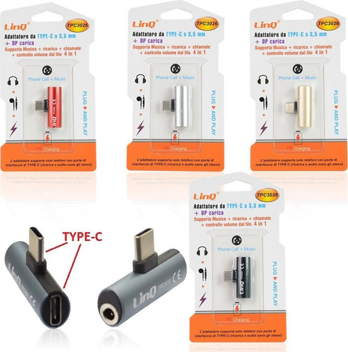Adattatore Convertitore Da Plug Type-c Maschio A Jack 3,5mm + Pd Carica Tpc3026 Elettronica/Informatica/Accessori/Adattatori/Adattatori USB a USB Trade Shop italia - Napoli, Commerciovirtuoso.it