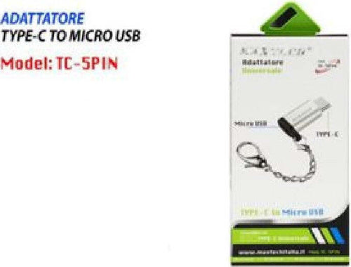 Adattatore Convertitore Da Type-c A Micro Usb Universale 5pin Smartphone Tc-5pin Elettronica e telefonia > Telefonia Fissa e Mobile > Accessori Smartphone > Cavi Smartphone Trade Shop italia - Napoli, Commerciovirtuoso.it