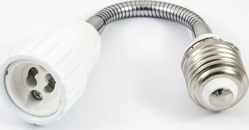 ADATTATORE CONVERTITORE FLESSIBILE PER LAMPADE LAMPADINA DA E27 A GU10 300mm  Trade Shop italia - Napoli, Commerciovirtuoso.it