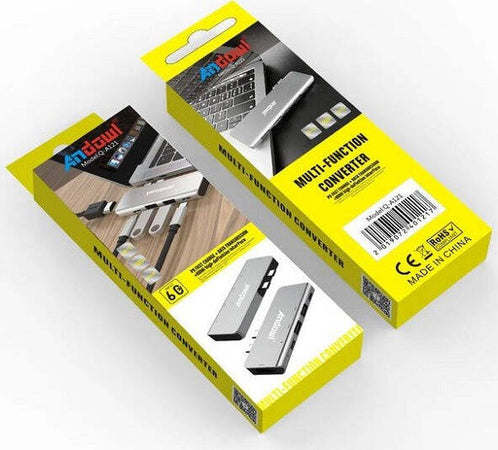 Adattatore Convertitore Hub Multifunzione Per Computer Di Tipo C Hdmi Usb Q-a121 Elettronica/Informatica/Accessori/USB Hub Trade Shop italia - Napoli, Commerciovirtuoso.it