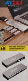 Adattatore Convertitore Hub Multifunzione Per Computer Di Tipo C Hdmi Usb Q-a121 Elettronica/Informatica/Accessori/USB Hub Trade Shop italia - Napoli, Commerciovirtuoso.it