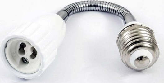 Adattatore Convertitore Per Lampadina Da E27 A Gu10 Con Prolunga Flessibile 20cm Illuminazione/Illuminazione per interni/Lampade/Basi per lampade Trade Shop italia - Napoli, Commerciovirtuoso.it