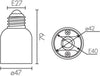 ADATTATORE CONVERTITORE RIDUTTORE RIDUZIONE LAMPADE ATTACCO DA E27 A E40  Trade Shop italia - Napoli, Commerciovirtuoso.it