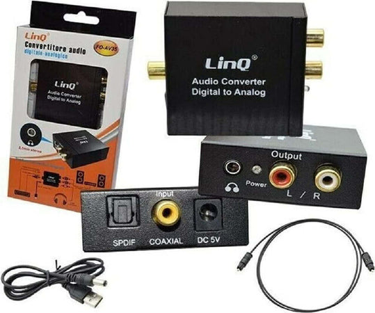 Adattatore Convertitore Stereo 3.5mm Audio Da Digitale Ad Analogico Cavo Fo-av35 Elettronica/Home Audio e Hi-Fi/Accessori/Cavi/Cavi ottici Trade Shop italia - Napoli, Commerciovirtuoso.it