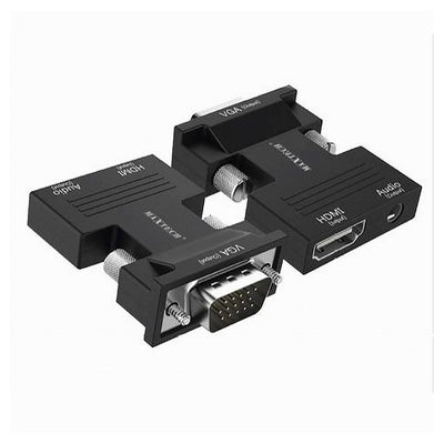 Adattatore Convertitore Video Audio Hdmi A Vga Proiettore Lettore Dvd Tv Chd-avga