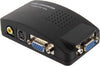 ADATTATORE CONVERTITORE VIDEO DA VGA RCA S-VIDEO IN VGA OUT PC NOTEBOOK NERO Elettronica/Informatica/Accessori/Cavi e accessori/Cavi/Cavi VGA Trade Shop italia - Napoli, Commerciovirtuoso.it