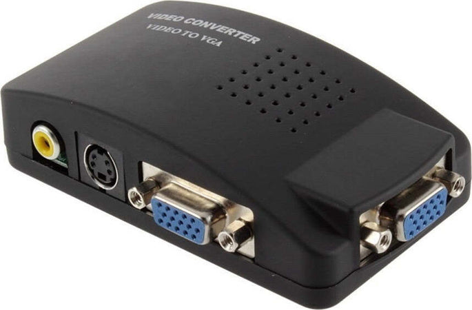 ADATTATORE CONVERTITORE VIDEO DA VGA RCA S-VIDEO IN VGA OUT PC NOTEBOOK NERO Elettronica/Informatica/Accessori/Cavi e accessori/Cavi/Cavi VGA Trade Shop italia - Napoli, Commerciovirtuoso.it
