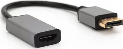 Adattatore da DisplayPort Maschio a HDMI Femmina 4k 60Hz HDR per PC HDTV Monitor High Quality in metallo