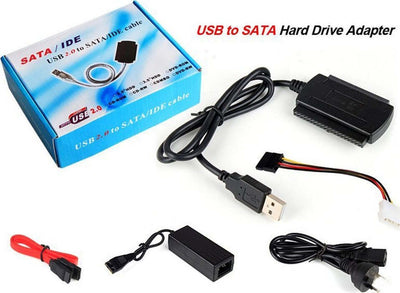ADATTATORE DA SATA / IDE A USB 2.0 SUPPORTA HD HARD DSIK 2.5 3.5 CAVO SATA  Trade Shop italia - Napoli, Commerciovirtuoso.it