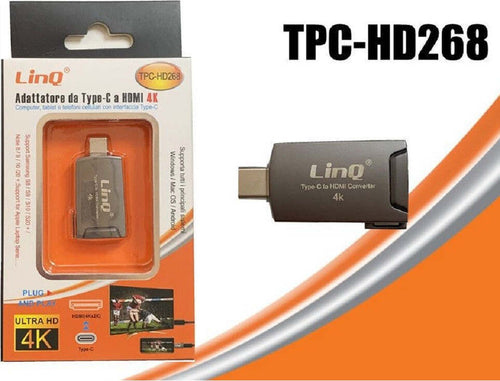 Adattatore Da Type-c Connettore Maschio A Hdmi 4k Femmina Ultra Hd Pc Tpc-hd268 Elettronica/Informatica/Accessori/Adattatori/Adattatori USB a USB Trade Shop italia - Napoli, Commerciovirtuoso.it