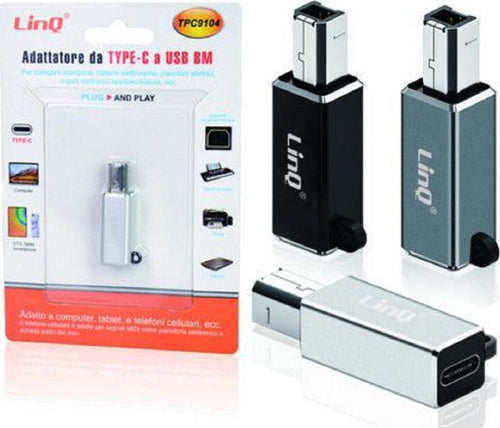 Adattatore Da Type-c Femmina A Usb-bm Maschio Per Stampanti Sintetizzatori Tpc9104 Elettronica/Informatica/Accessori/Adattatori/Adattatori maschio/femmina Trade Shop italia - Napoli, Commerciovirtuoso.it
