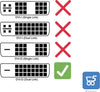 Adattatore DVI-D Dual Link (24 +1) Maschio a HDMI Femmina Bidirezionale 1080P