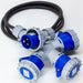 ADATTATORE INDUSTRIALE 3 PRESE 16A CON CAVO 2.2METRI - CAVO IN NEOPRENE 3G2.5 - PROTEZIONE IP67