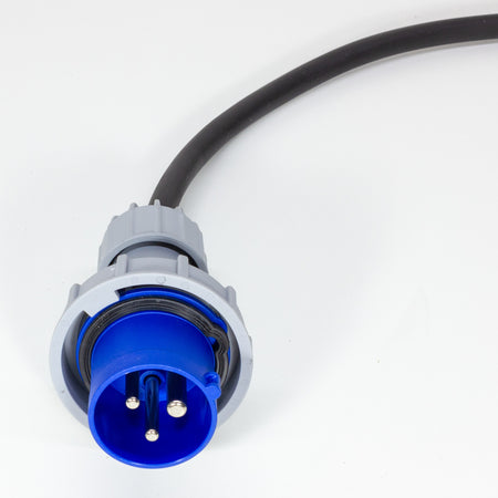 ADATTATORE INDUSTRIALE 3 PRESE 16A CON CAVO 2.2METRI - CAVO IN NEOPRENE 3G2.5 - PROTEZIONE IP67