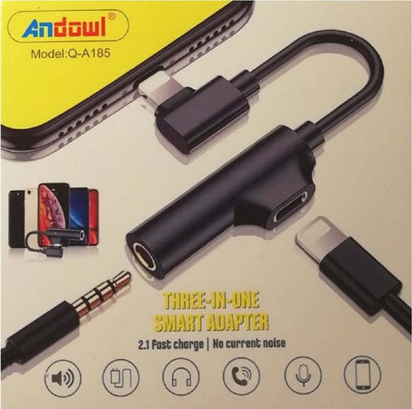 Adattatore Intelligente Smart 3 In 1 Ricarica Veloce Lightning Aux Cuffie Q-a185 Elettronica/Cellulari e accessori/Accessori/Caricabatterie/Caricabatterie wireless da auto Trade Shop italia - Napoli, Commerciovirtuoso.it