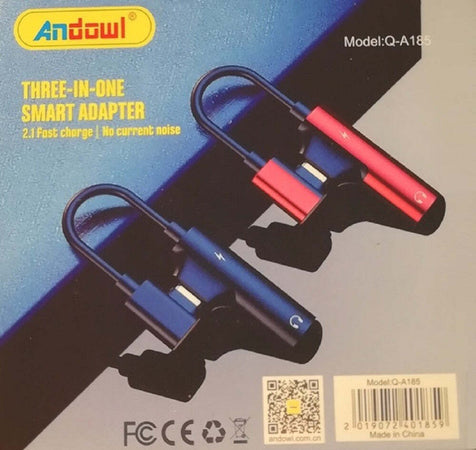Adattatore Intelligente Smart 3 In 1 Ricarica Veloce Lightning Aux Cuffie Q-a185 Elettronica/Cellulari e accessori/Accessori/Caricabatterie/Caricabatterie wireless da auto Trade Shop italia - Napoli, Commerciovirtuoso.it