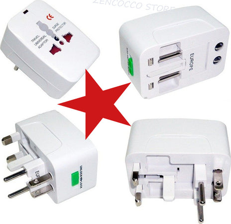 ADATTATORE INTERNAZIONALE CORRENTE UNIVERSALE PRESA ELETTRICA SPINA DA VIAGGIO Moda/Valigie borse e accessori da viaggio/Accessori/Accessori da viaggio/Adattatori universali da viaggio Zencoccostore - Formia, Commerciovirtuoso.it
