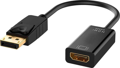 Adattatore Monitor da uscita DisplayPort  a ingresso HDMI Risoluzione massima 4K Compatibile Hd Ati Ge-Force Uscita Video - Adattatore DP TO HDMI