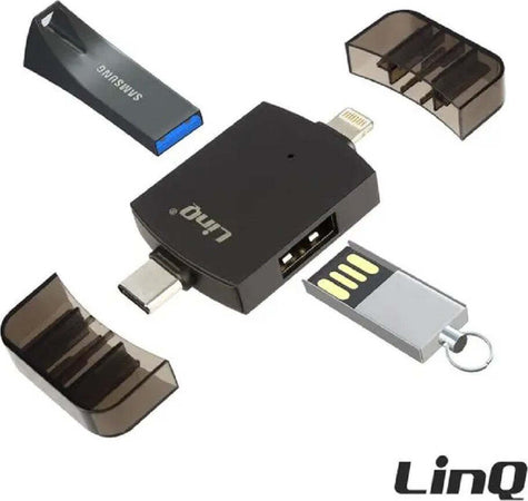Adattatore Otg 2in1 Type-c + Lightning + 2xusb Femmina Otg-u829 Trasferimento Dati Elettronica/Informatica/Accessori/Adattatori/Adattatori USB a USB Trade Shop italia - Napoli, Commerciovirtuoso.it