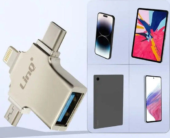 Adattatore Otg 3in1 Da Lightning Type-c Micro Usb A Usb Femmina 100 Mbps Otgu940 Elettronica/Informatica/Accessori/Adattatori/Adattatori USB a USB Trade Shop italia - Napoli, Commerciovirtuoso.it