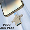 Adattatore Otg 3in1 Da Lightning Type-c Micro Usb A Usb Femmina 100 Mbps Otgu940 Elettronica/Informatica/Accessori/Adattatori/Adattatori USB a USB Trade Shop italia - Napoli, Commerciovirtuoso.it