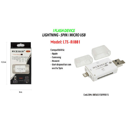 Adattatore-Pennetta-Convertitore-Schede-Sd/tf-Per-File-Android-Ios-Maxtech-Lts-ai001