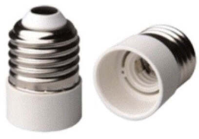 Adattatore per lampade da E 27 a E 14