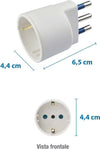 Adattatore Presa Spina Grande, 16A e Presa Standard Tedesca Poly Pool Fai da te/Materiale elettrico/Multiprese Scontolo.net - Potenza, Commerciovirtuoso.it