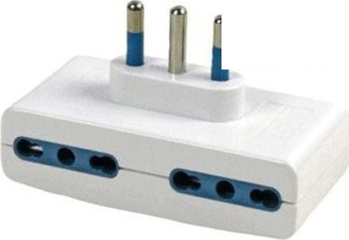 Adattatore Quadruplo Piatto Con 4 Prese 16a Bipasso + Spina 16a Fai da te/Materiale elettrico/Multiprese Trade Shop italia - Napoli, Commerciovirtuoso.it