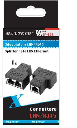 Adattatore Rj45 Splitter Convertitore Lan Da 1 A 2 Porte Doppio Maxtech Sp-l02 Informatica e Videogiochi > Periferiche di rete > Cavi di Rete Trade Shop italia - Napoli, Commerciovirtuoso.it