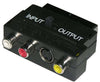 ADATTATORE SCART 21 POLI RCA + S / VHS IN/OUT