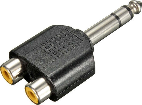 ADATTATORE SDOPPIATORE AUDIO STEREO MASCHIO JACK 6,35 MM + 2 JACK FEMMINA RCA Elettronica/Home Cinema TV e video/Accessori/Cavi/Connettori RCA Trade Shop italia - Napoli, Commerciovirtuoso.it