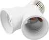 ADATTATORE SDOPPIATORE PORTALAMPADA ATTACCO DA E27 A 2 PRESE E27 BIANCO SOCKET  Trade Shop italia - Napoli, Commerciovirtuoso.it
